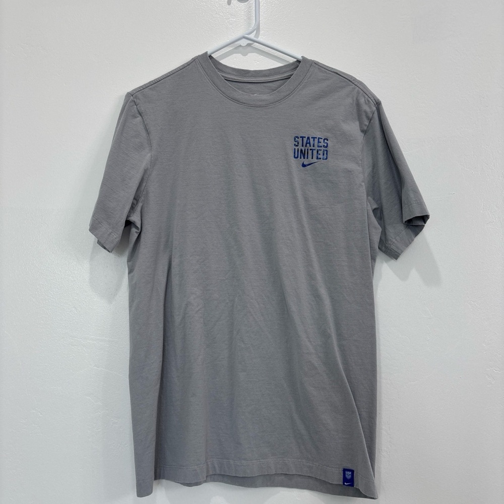 Nike Gray and Blue Short Sleeve Tee